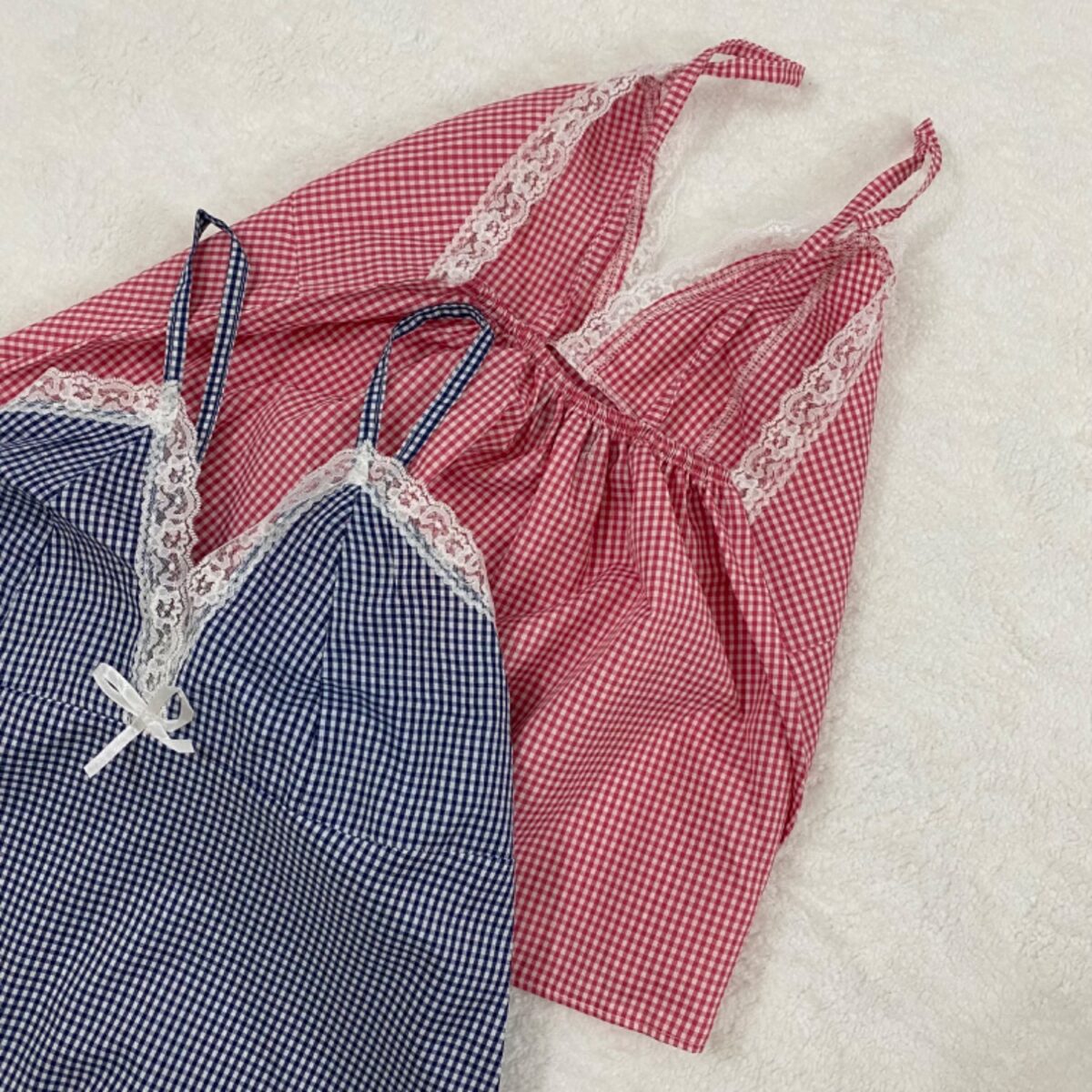 ست تاپ و شلوارک چهارخانه 4165315