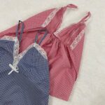 ست تاپ و شلوارک چهارخانه 4165315